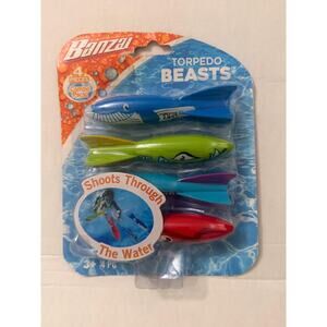 BANZAI Torpedo Beasts Pool Game Sinking Party Water Toy